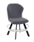 Стул DikLine 339 поворотный B28 ANTRACITE, ножки черные