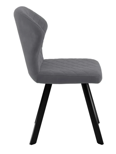 Стул DikLine 339 поворотный B28 ANTRACITE, ножки черные