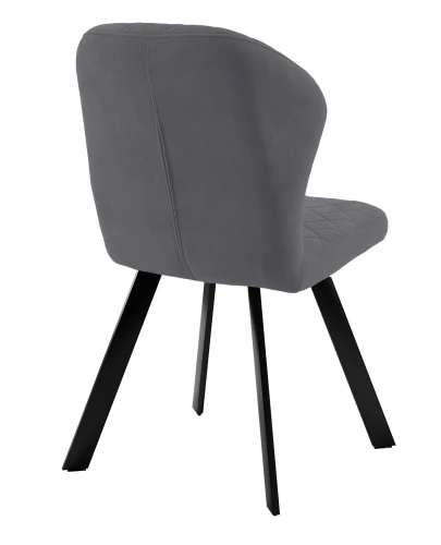 Стул DikLine 339 поворотный B28 ANTRACITE, ножки черные