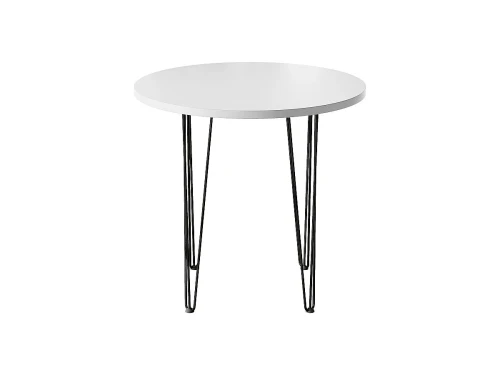 Стол обеденный круглый TLC-2.2 White In 2S Black 732*750*750