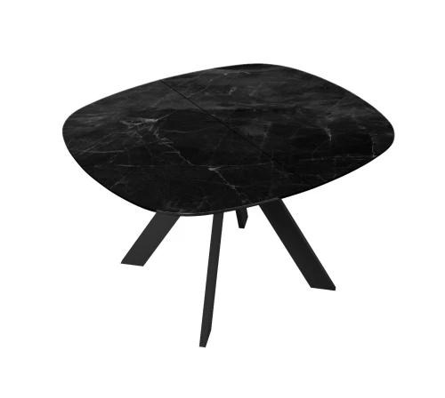 Стол DikLine BK100 Керамика Черный мрамор/подстолье черное/опоры черные