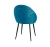 Стул DikLine 234 поворотный, M19 бирюза, ножки черные