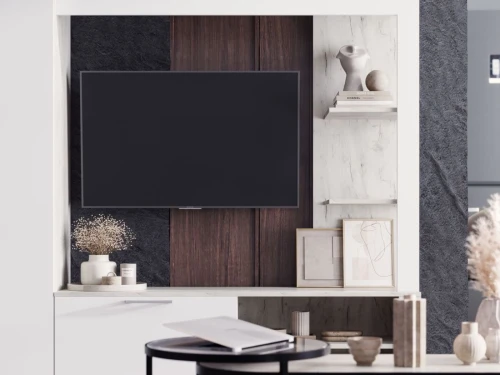 Стенка «Невада», МДФ Софт вайт/ Дуб Крафт белый