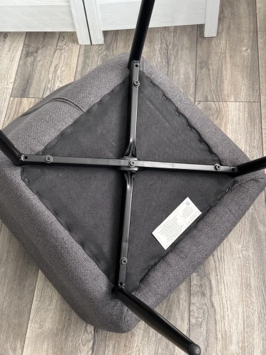 Стул NOVARA Barrel-09 Бежевый, ткань / черный каркас / Товарный знак DISAUR