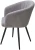 Стул RUNA, 360 град. поворот. B22 Серый, велюр / черный каркас, М-City
