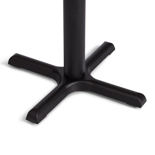 Стол VALHALLA дерево вяз/железная опора, 80х65х76 см, груша №3/черная опора