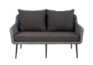 Диван 2-х местный MOKKA РИМИНИ / RIMINI с конусными ножками NEW, Серый / Серый
