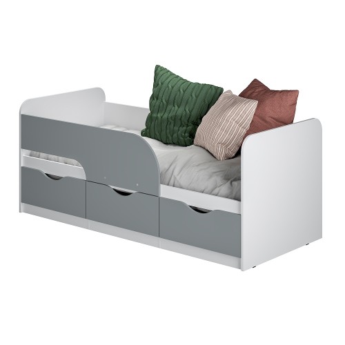 Кровать детская Стандарт КР-22 NEW, Белый, Серый