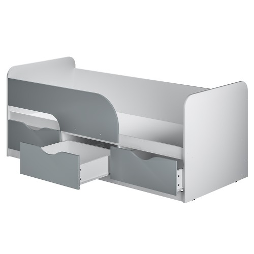 Кровать детская Стандарт КР-22 NEW, Белый, Серый