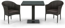 Комплект плетеной мебели T605SWT/Y350B-W53 Brown