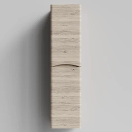 Пенал Адель 35 (2 двери) подвесной, Дубослив ореховый светлый ПВХ 3445, правый, бельевая корзина