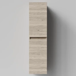 Пенал Бест 35 (2 двери) подвесной, Дубослив ореховый светлый ПВХ 3445, левый, бельевая корзина