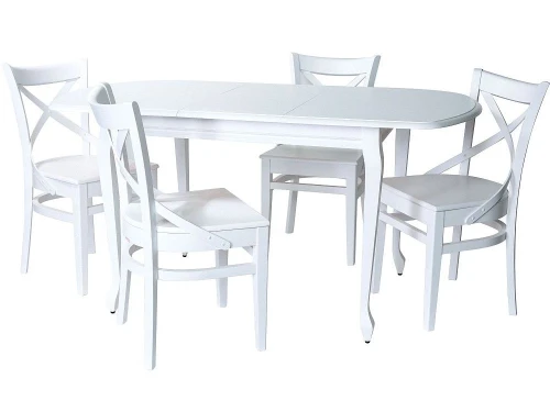 Стул «Соло Венский» жесткий, эмаль белая