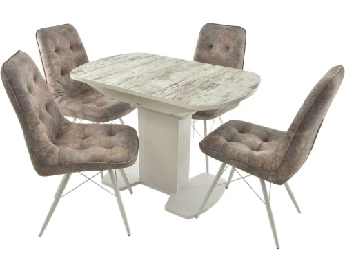 Стул «Бордо» Loft 01, паук белый