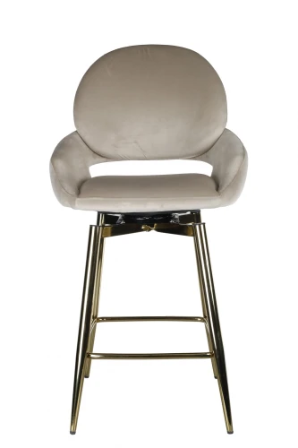Стул барный Виола BS1376-BG-2, бежевый/золото