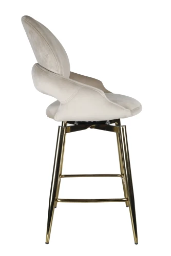 Стул барный Виола BS1376-BG-2, бежевый/золото