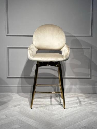 Стул барный Виола BS1376-BG-2, бежевый/золото