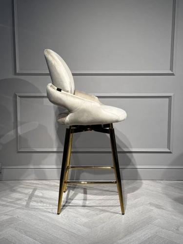 Стул барный Виола BS1376-BG-2, бежевый/золото