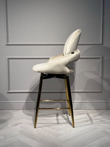 Стул барный Виола BS1376-BG-2, бежевый/золото