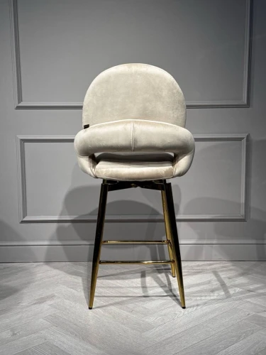 Стул барный Виола BS1376-BG-2, бежевый/золото