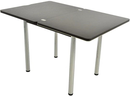 Стол «Бари» стекло молочный, венге