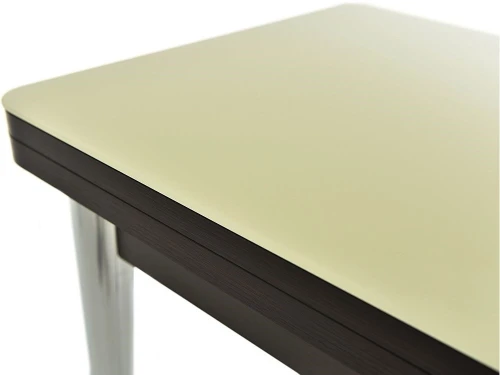 Стол «Бари» стекло молочный, венге