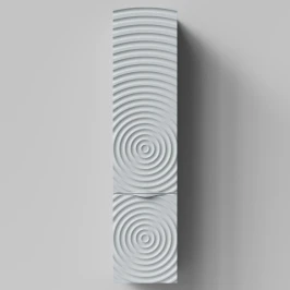 Пенал Эйфория 35 F1, пример RAL 7040 Серое окно, матовая, подвесной, правый