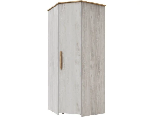 Шкаф «Скандинавия» КМК 0905.12, бетон пайн светлый/ дуб наварра