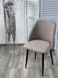 Стул ПЬЕР Marseille-16 Капучино, велюр / Черный каркас M-City