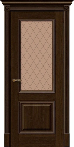 Межкомнатная дверь шпон mr.wood Вуд Классик-13 Golden Oak Bronze Сrystal