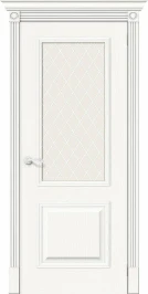 Межкомнатная дверь шпон mr.wood Вуд Классик-13 Whitey White Сrystal