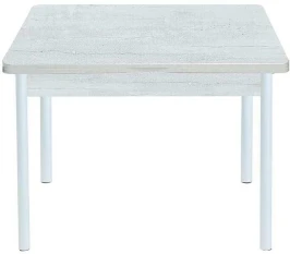 Симпл стол обеденный раскладной / бетон белый/белый