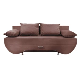 Диван еврокнижка Марсель, рогожка коричневая, 140
