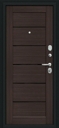 Входная дверь BRAVO Техно Kale Букле черное/Wenge Veralinga 