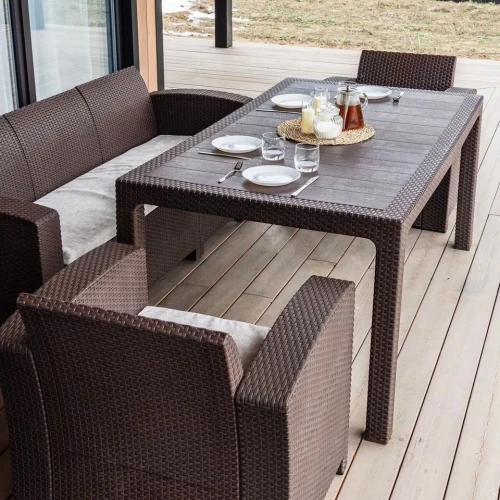 Обеденный комплект LANA LUX DINING S коричневый