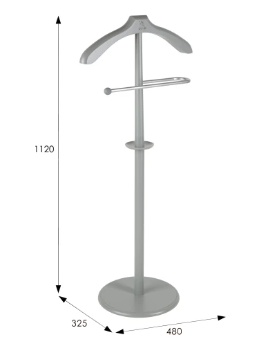 Вешалка костюмная В 25Н серый