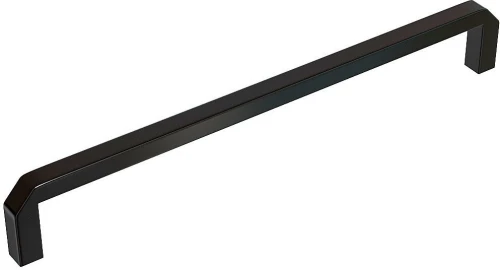 Ручка скоба мебельная СМ-6 Матовый черный 168*7*26