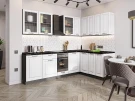 Угловая модульная кухня Ницца Royal-02 Blanco Graphite 2140*2550/1600*600