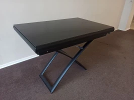 Cтол-трансформер B2293-2 газлифт черное стекло