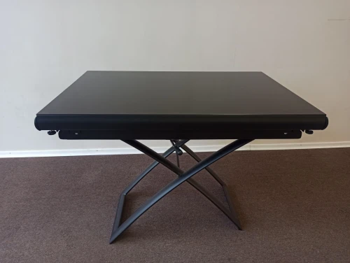 Cтол-трансформер B2293-2 газлифт черное стекло