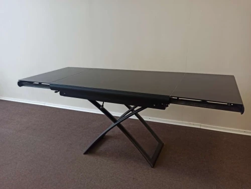 Cтол-трансформер B2293-2 газлифт черное стекло