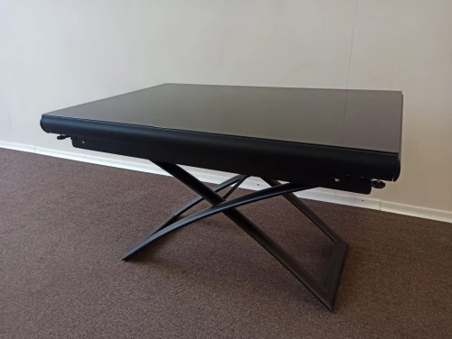 Cтол-трансформер B2293-2 газлифт черное стекло