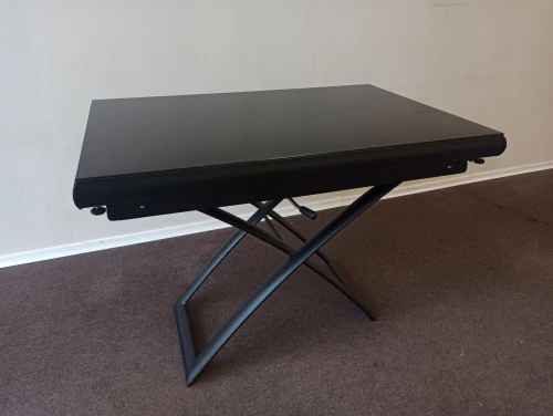 Cтол-трансформер B2293-2 газлифт черное стекло