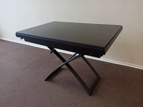 Cтол-трансформер B2293-2 газлифт черное стекло