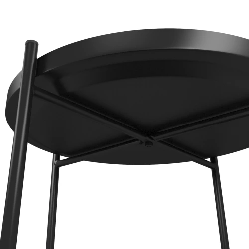 Стол журнальный Берген рогожка 82/39/черный муар