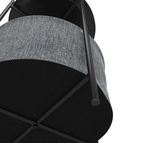 Стол журнальный Берген рогожка 82/39/черный муар