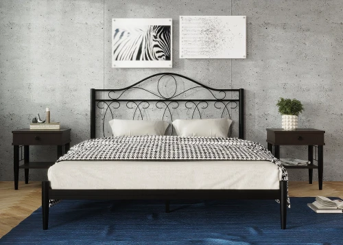 Кровать ЭЛЕГИЯ, 140 черный