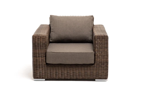 "Барселона" лаунж-зона из искусственного ротанга, цвет коричневый
