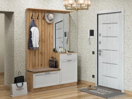 Готовая прихожая Стиль-02 Grey Silkwood Дуб Вотан