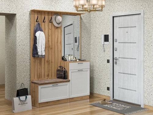 Готовая прихожая Стиль-02 Grey Silkwood Дуб Вотан